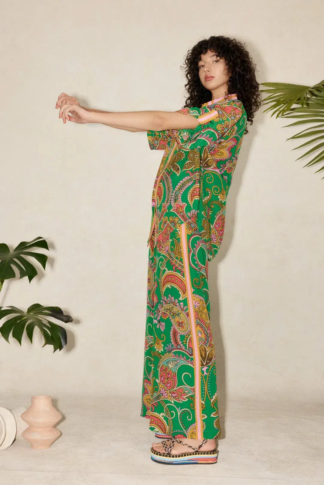 Alemais Marion Shirt Green Size 6 - Image 3
