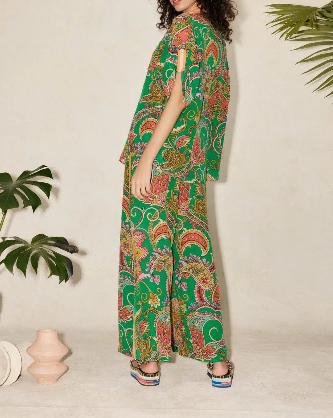 Alemais Marion Pant Green Size AU 6 - Image 3
