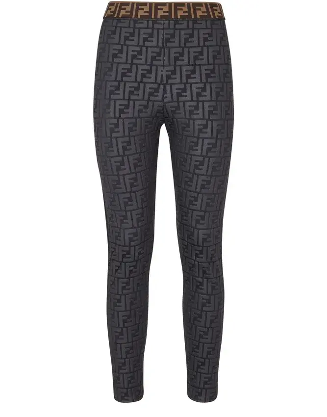Fendi Monogram Leggings FF Print Size AU 8  - Image 2