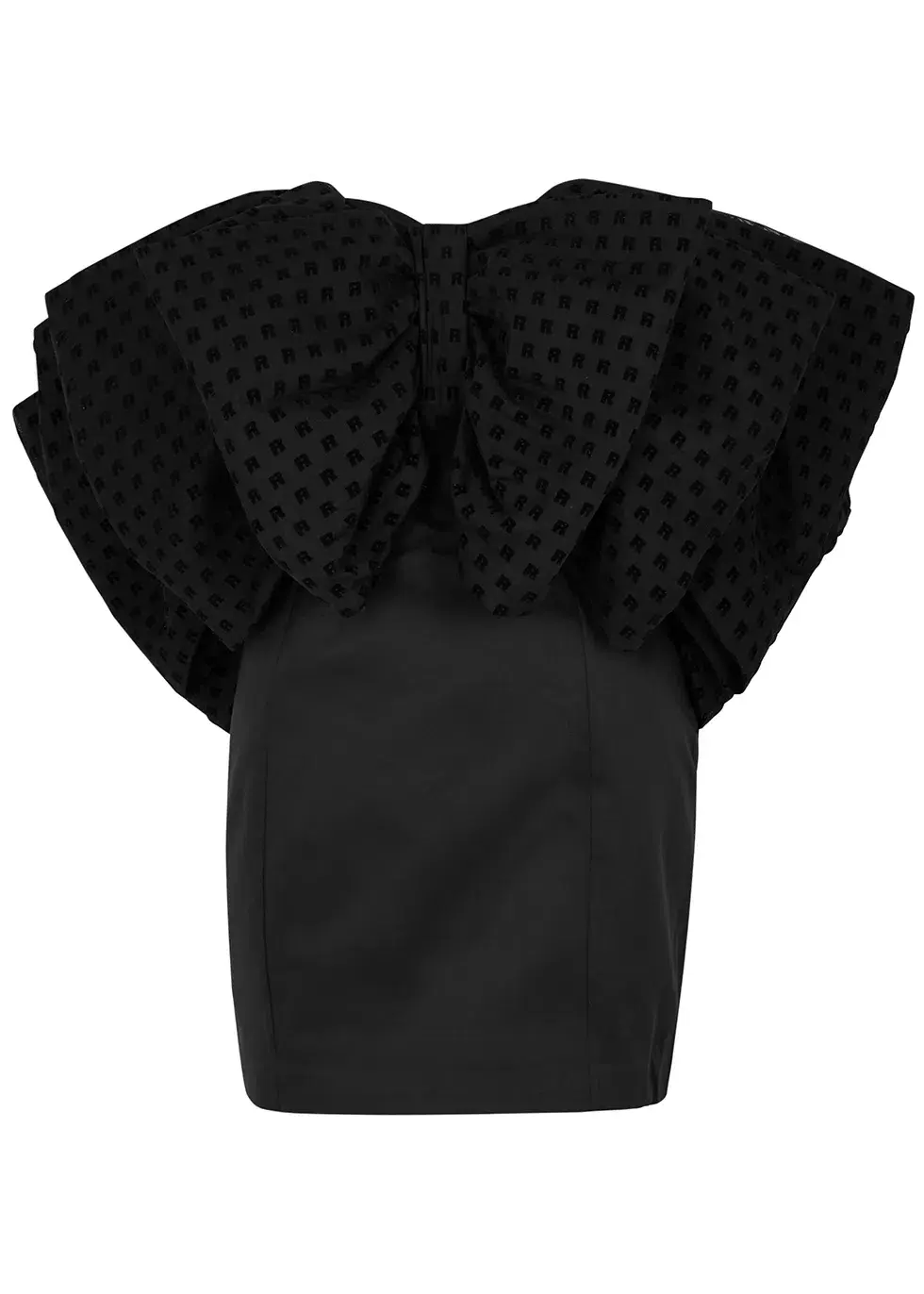 Rotate By Birger Christensen Natalie Bow Dress Black Size 8 - Image 4