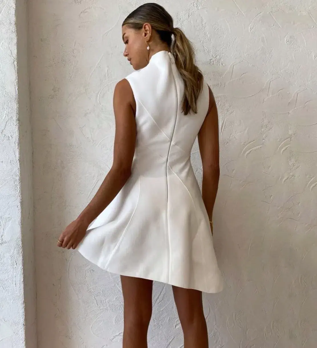 Acler Sinclair Dress White Size 6 - Image 2