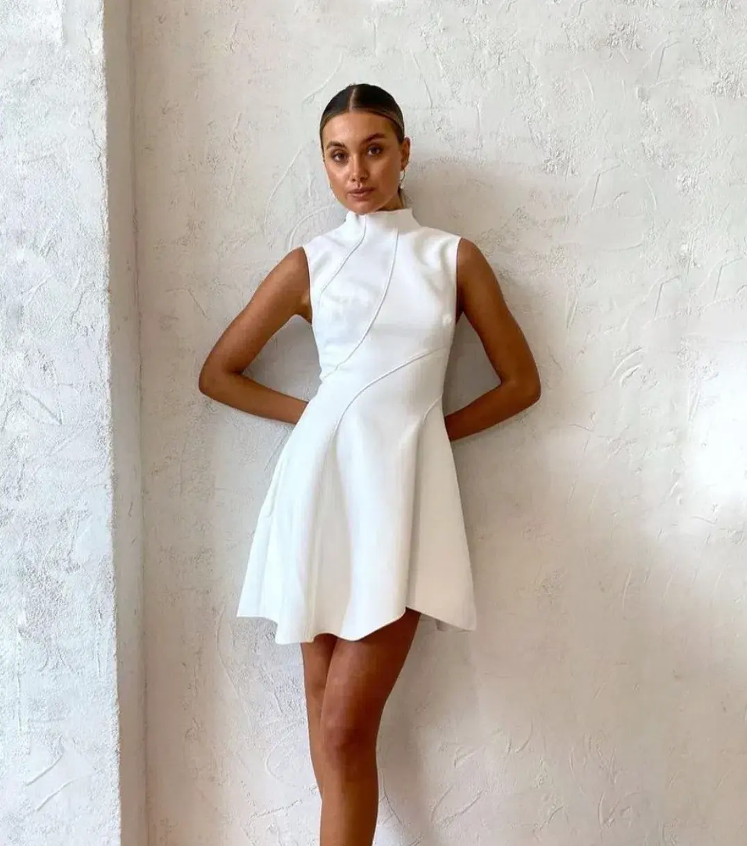 Acler Sinclair Dress White Size 6 - Image 1