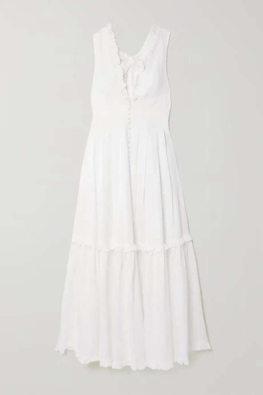 Joslin Juliet Rami Maxi Dress in White Size 8 - Image 3