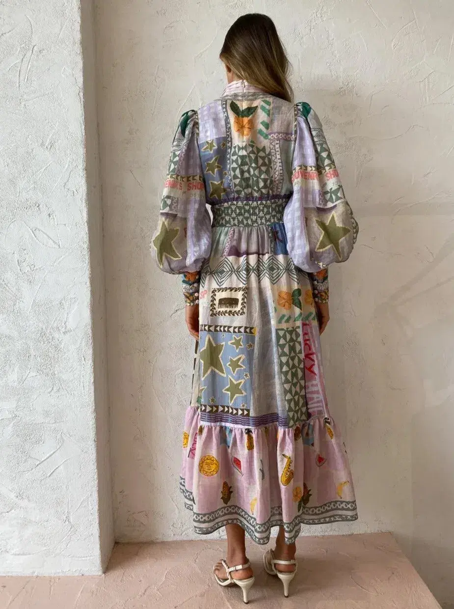 Alemais Emma Gale Shirtdress Multi Size 10 - Image 3