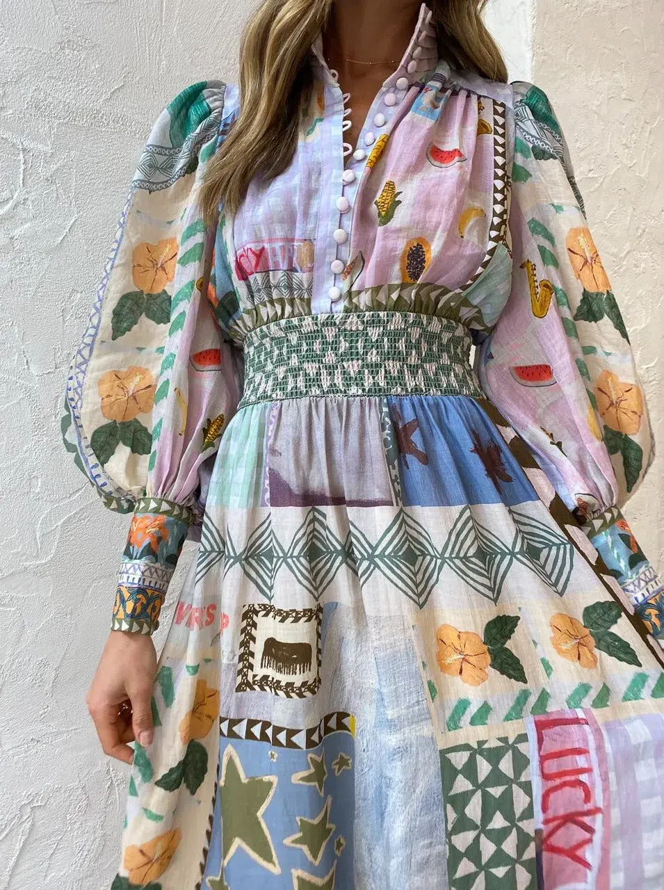 Alemais Emma Gale Shirtdress Multi Size 10 - Image 6