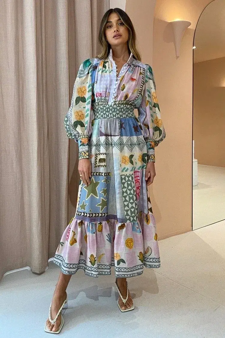 Alemais Emma Gale Shirtdress Multi Size 10 - Image 2