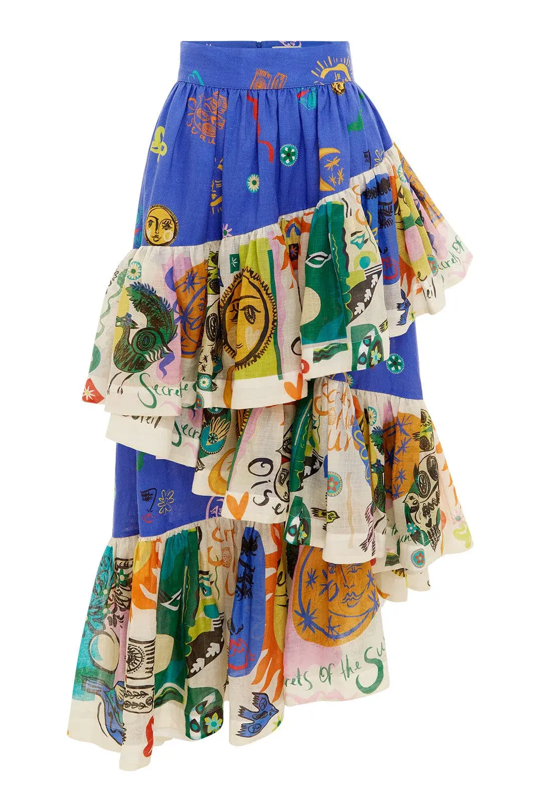 Alemais Soleil Oversized Shirt and Ruffle Skirt Set Print Size 14 - Image 7