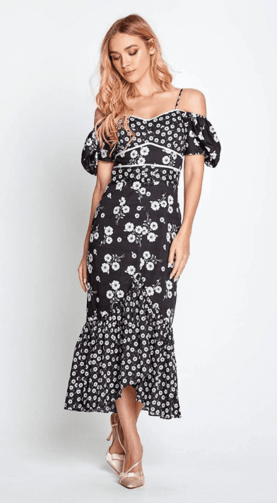 Alice McCall Izabella Midi Dress Floral Size 12 - Image 1