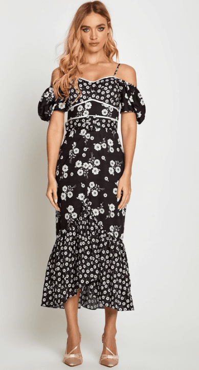 Alice McCall Izabella Midi Dress Floral Size 12 - Image 4