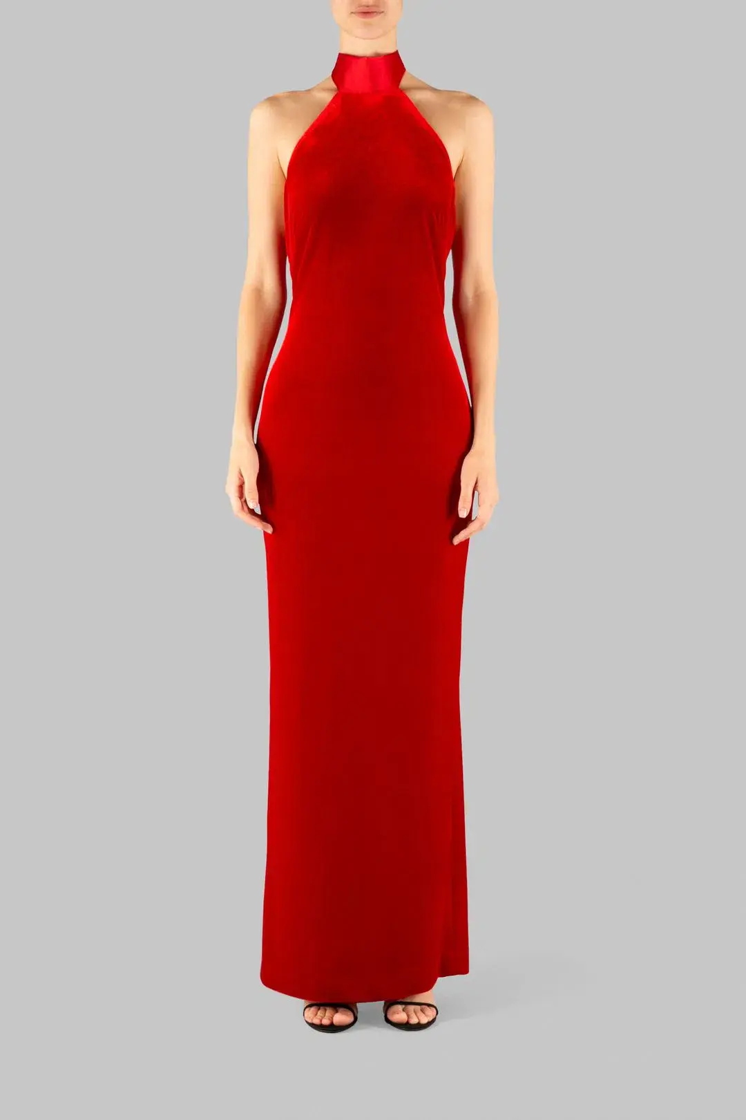Carla Zampatti The I Love You Halter Gown Red Size 8 - Image 3