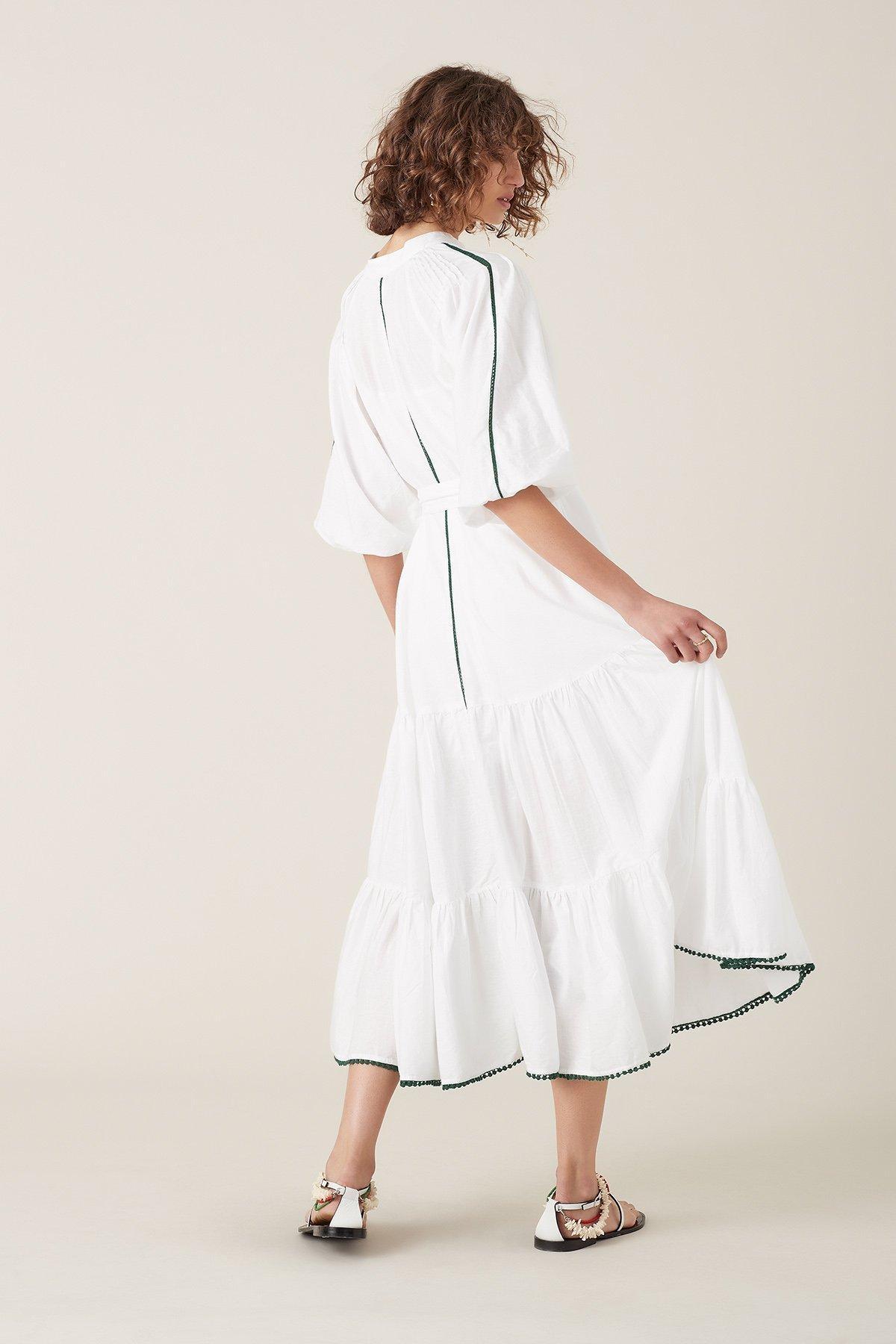 Tigerlily Villaya Linen Maxi Dress Size 8 - Image 3