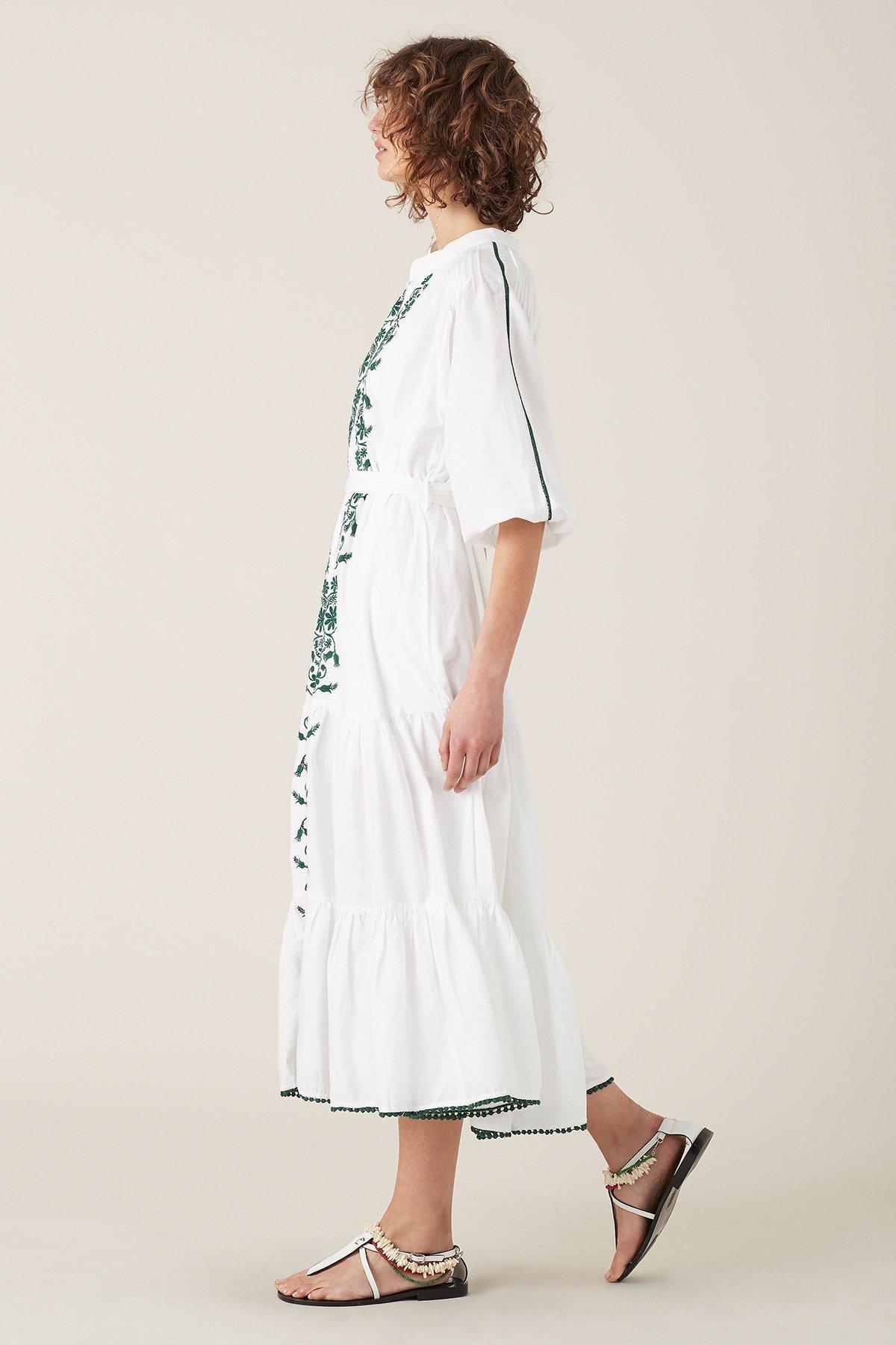 Tigerlily Villaya Linen Maxi Dress Size 8 - Image 2
