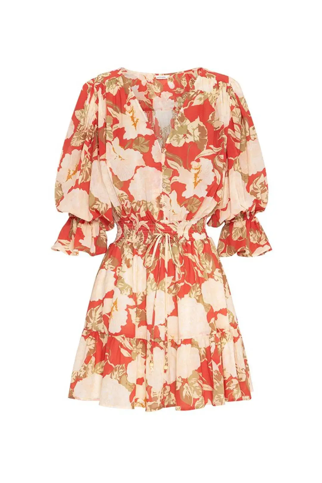 Kivari Helena Cotton Mini Dress Print Size 12 - Image 4
