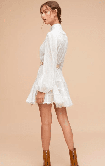 Tigerlily Hanae Mini Dress Ivory Size 10 - Image 3