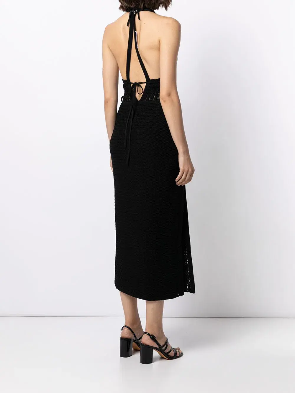Dion Lee Crochet Tie Butterfly Dress Black Size AU 8  - Image 2