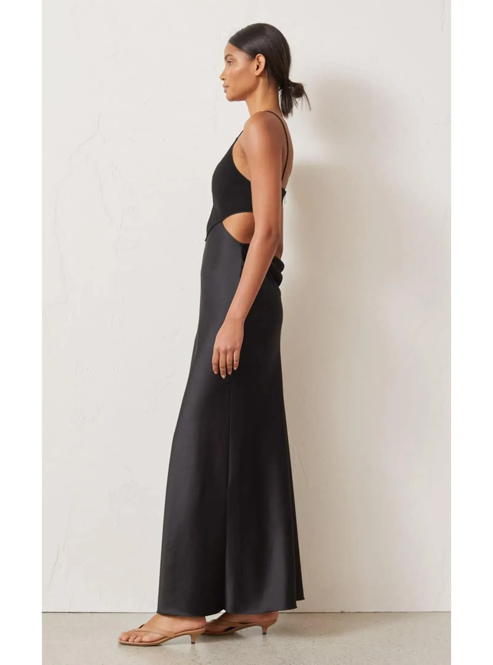 Bec & Bridge Seraphine Plunge Midi Dress Black Size AU 8 - Image 3