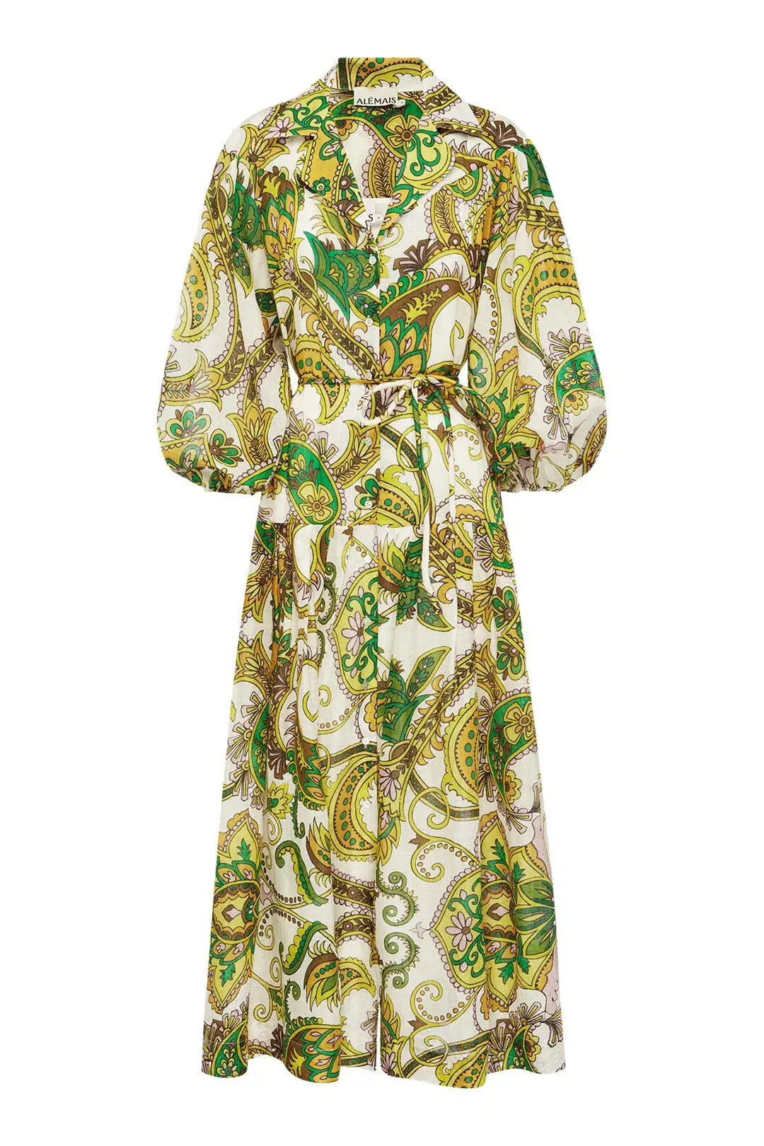 Alemais Octavia V Neck Shirt Dress Print Size 12 - Image 4