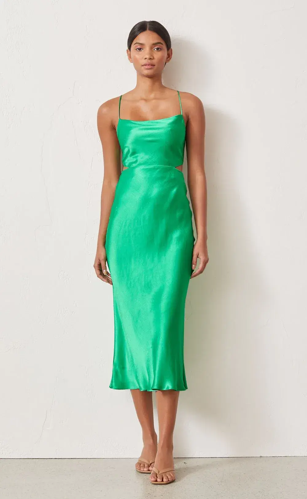 Bec & Bridge Loren Midi Dress Green Size 6 - Image 1