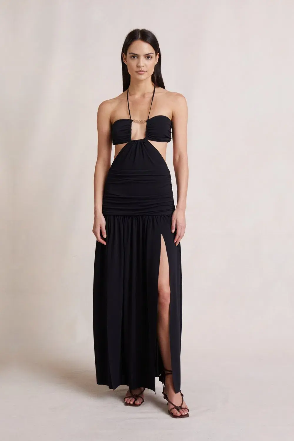 Bec and Bridge Adaline Cut Out Maxi Dress Black Size 8 - Image 1