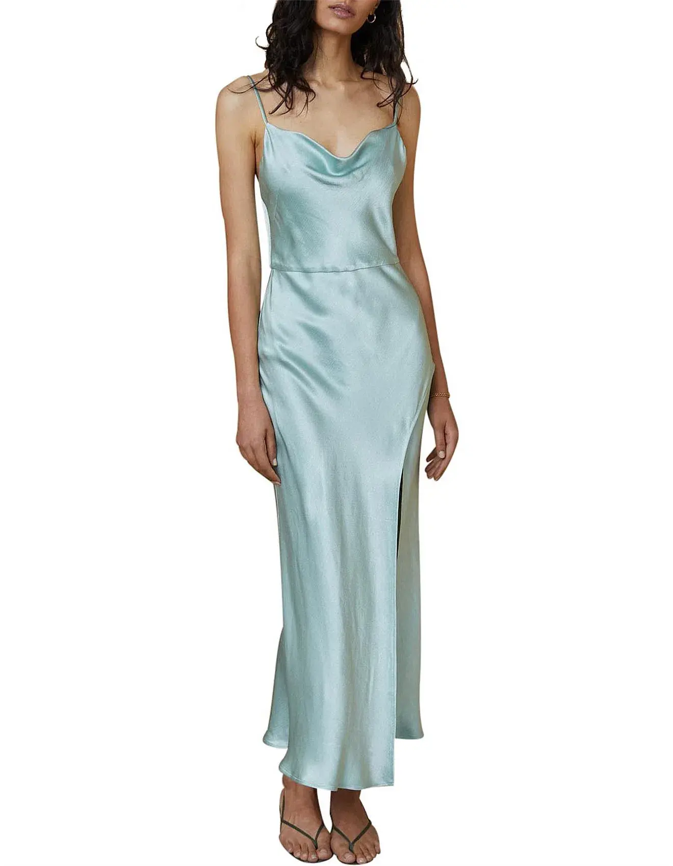 Bec & Bridge Valentina Dress Aqua Size  10 - Image 4