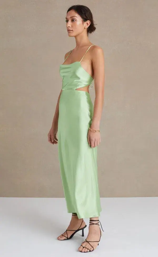 Bec & Bridge Raquel Dress Apple Green Size 8 for rent on The Volte - main image