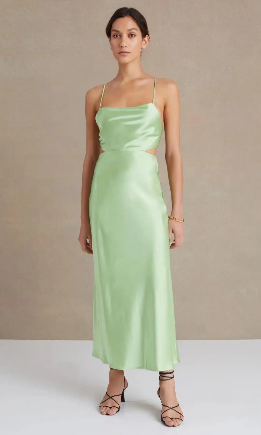 Bec & Bridge Raquel Dress Apple Green Size 8 for rent on The Volte - main image