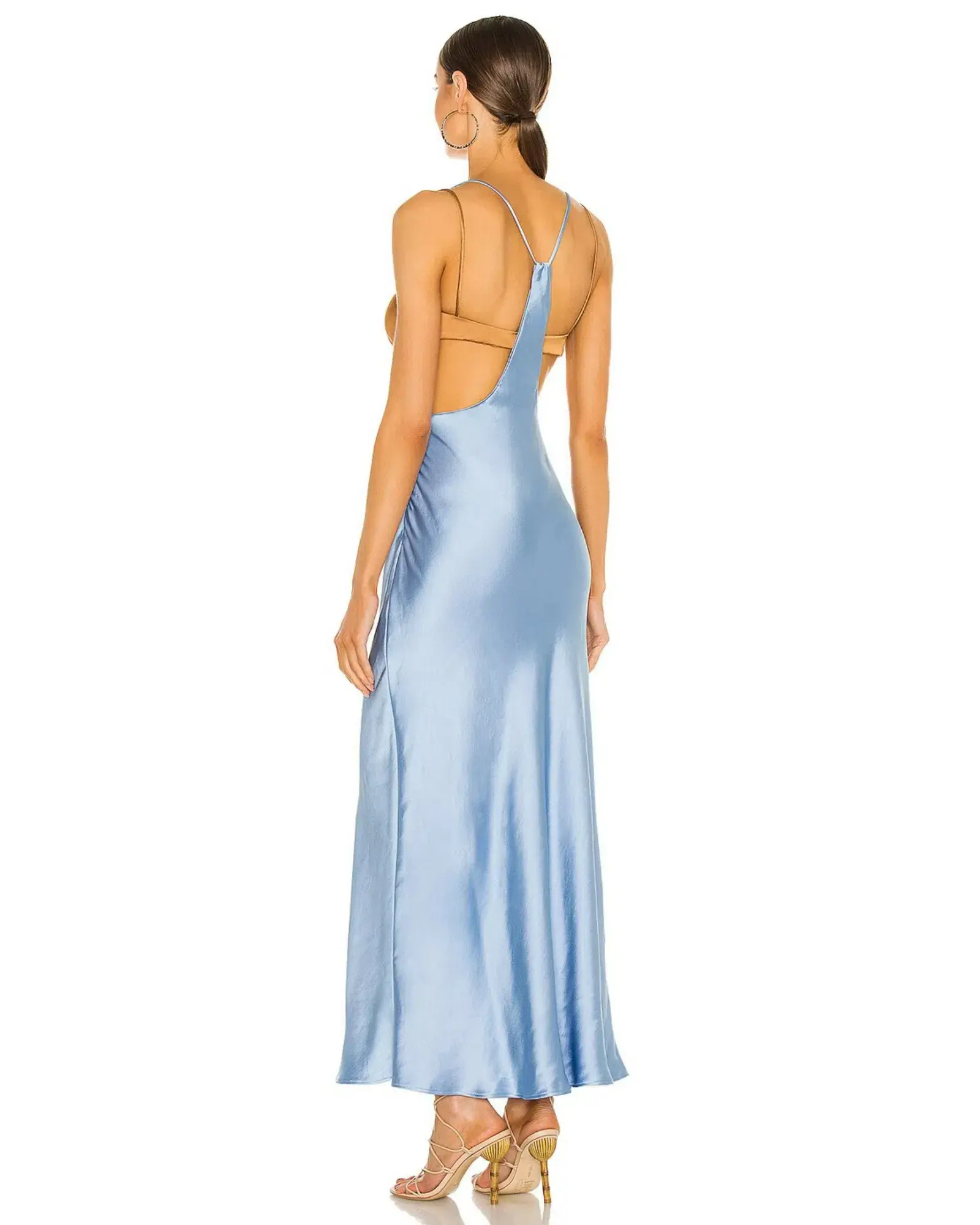 Bec & Bridge Raquel Cut Out Dress Baby Blue Size AU 8 - Image 2