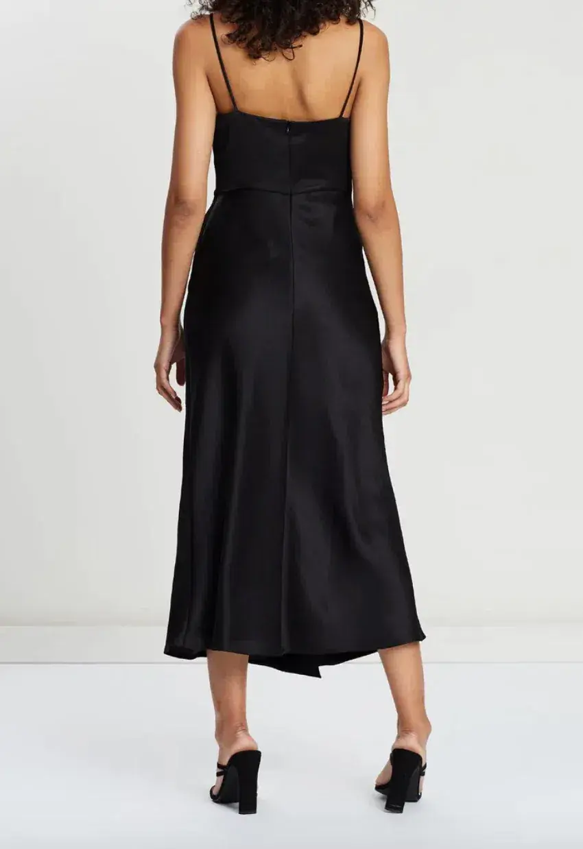 Bec & Bridge Gabrielle V Neck Dress Black Size 10  - Image 2