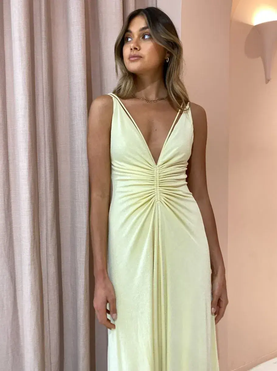 Significant Other Sassari Dress Lemon Size 12 - Image 2