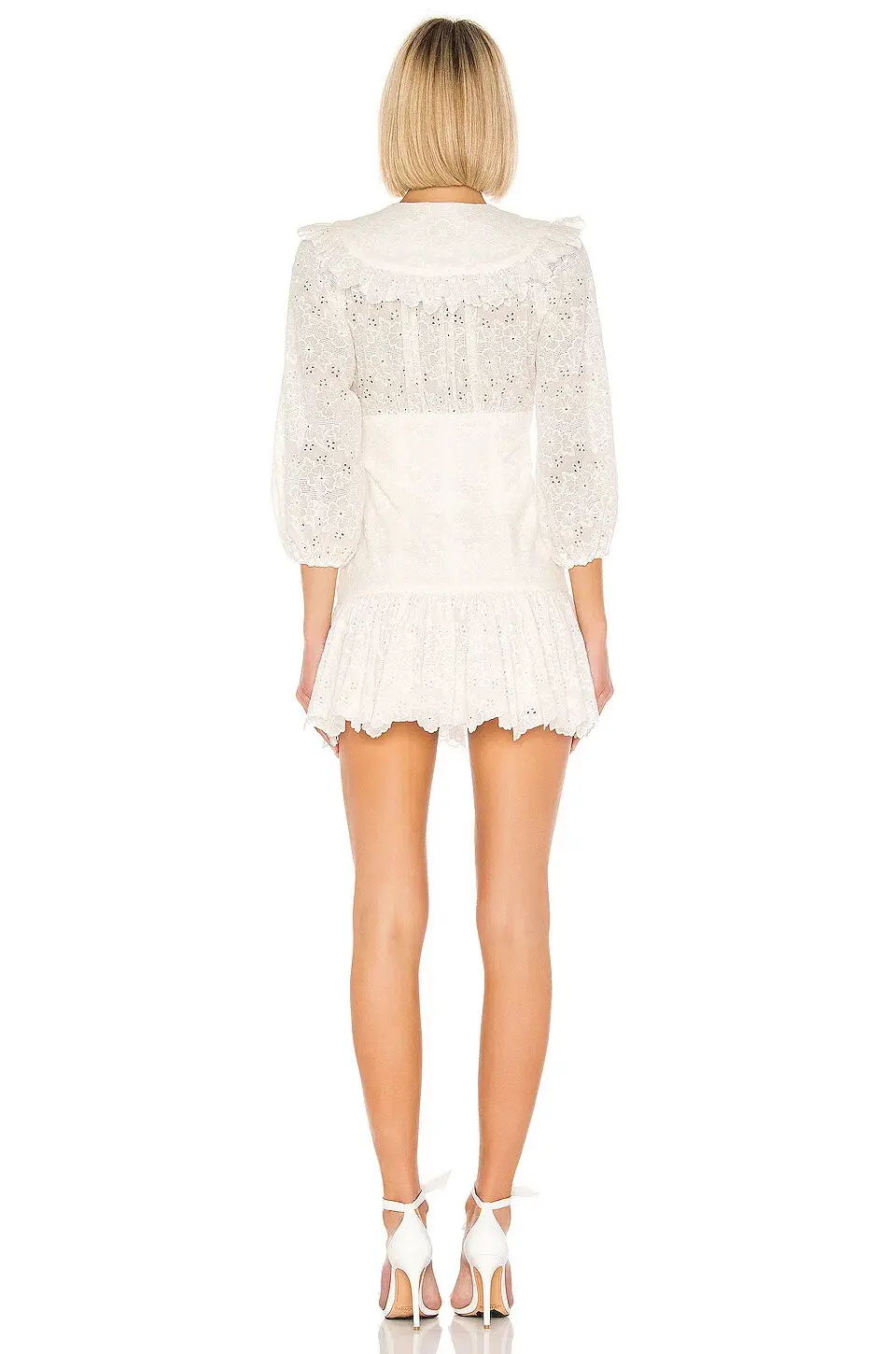 Zimmermann Honour Corset Lace Short Dress Ivory Size 8 - Image 3
