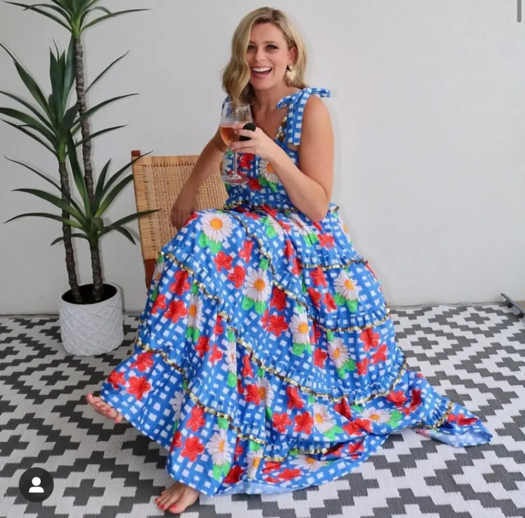 Bonita Roma Scalloped Dress Multi Size Small/Au 10 for rent on The Volte - main image