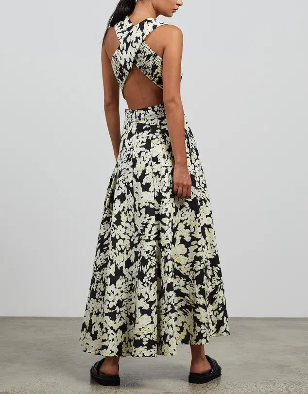 Camilla And Marc Ellie Maxi Dress In Daisy Print Size 4 for rent on The Volte - main image