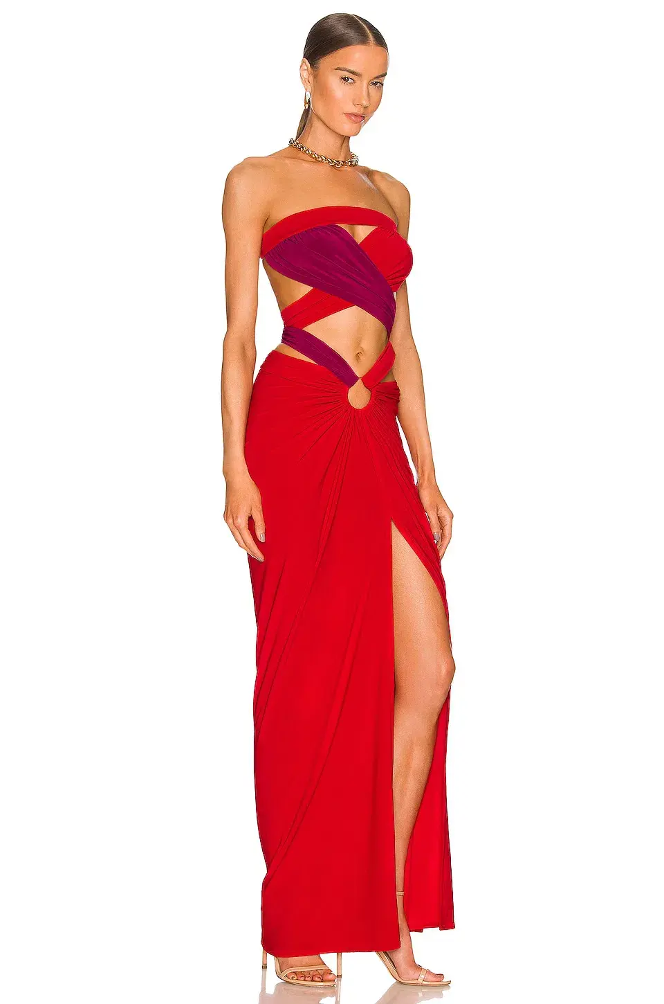 J.Angelique Femi Gown Red Size AU 6 - Image 2