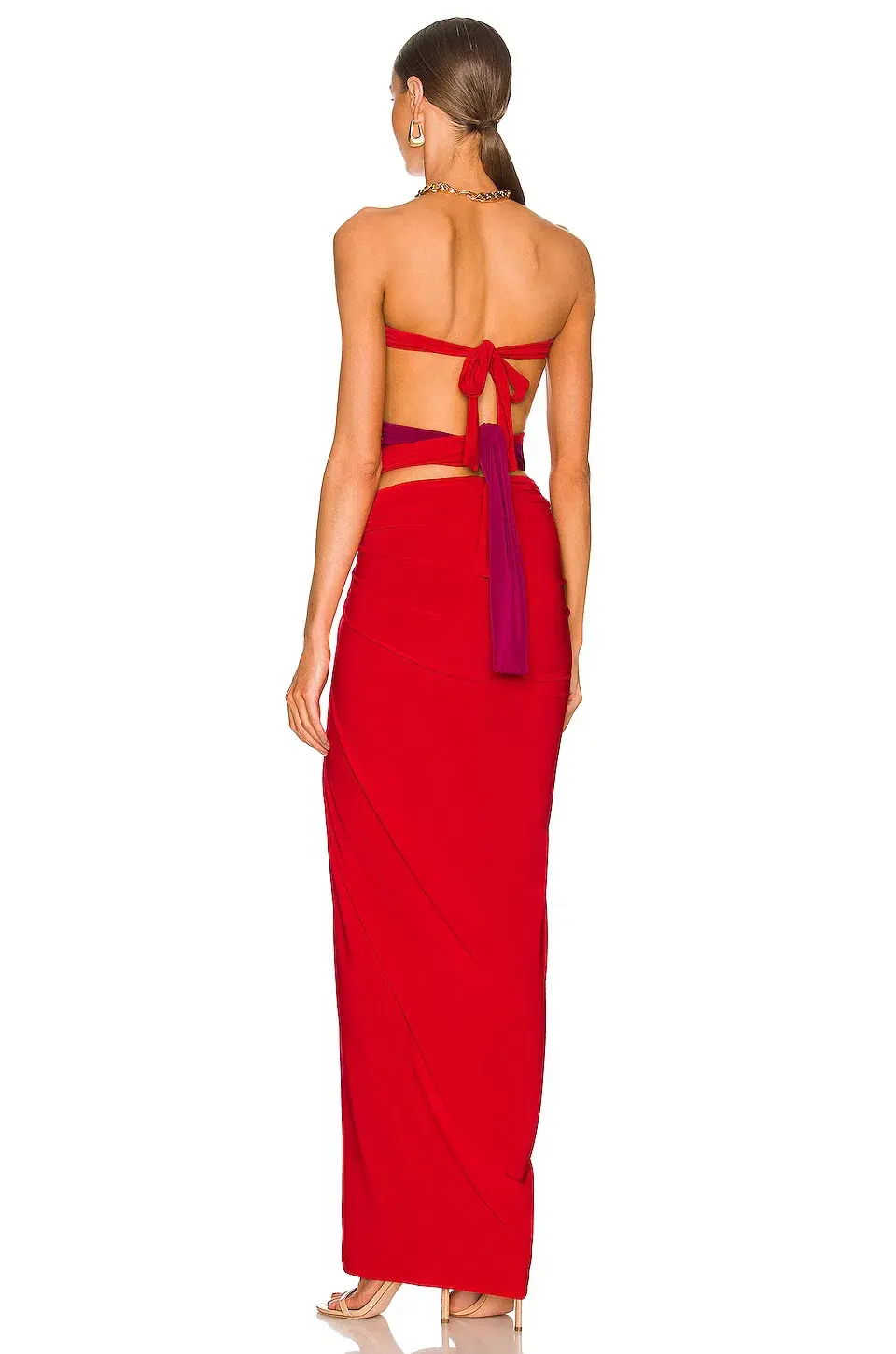 J.Angelique Femi Gown Red Size AU 6 - Image 3
