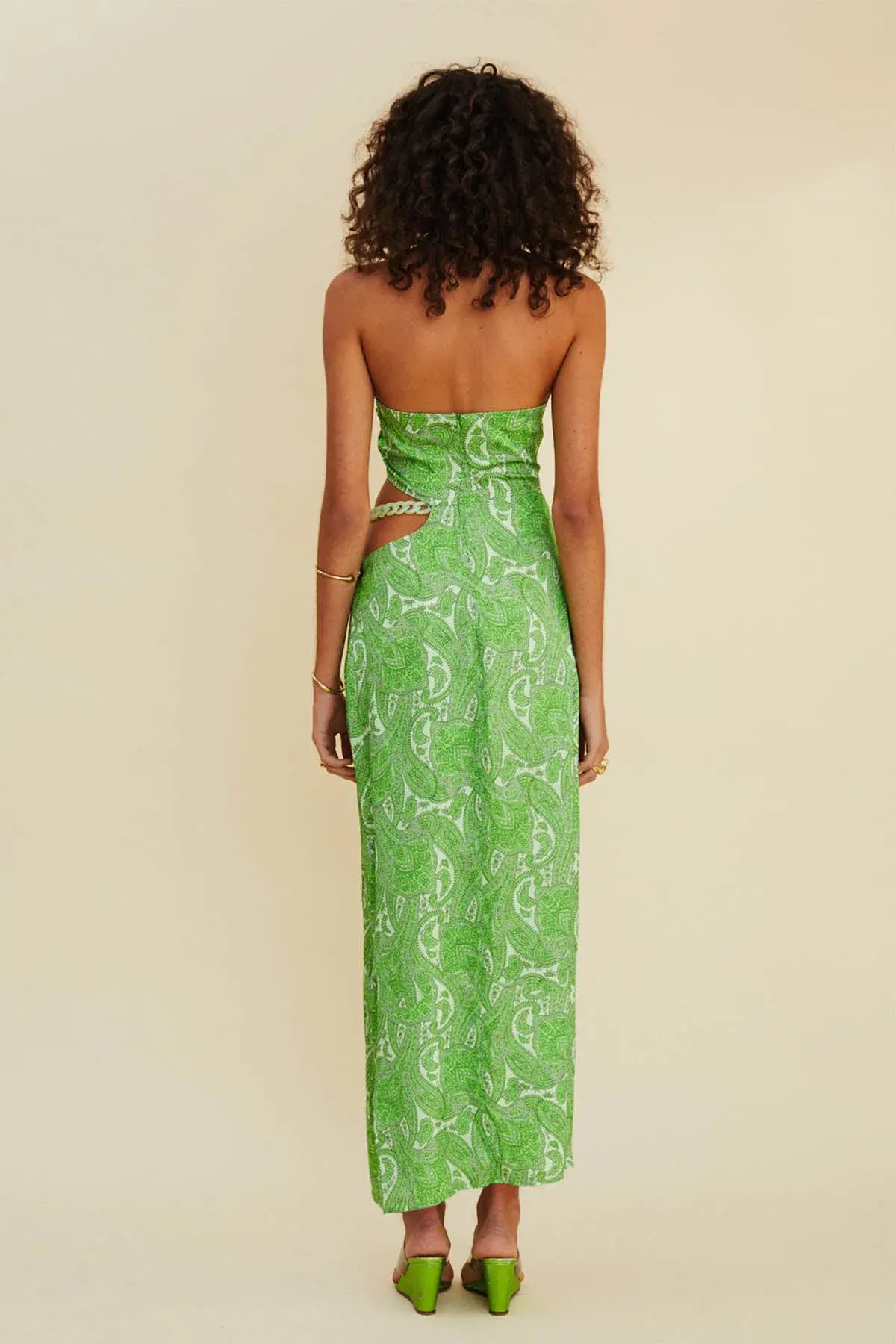 Suboo Orbit Cutout Midi Halter Dress Size S/Au 8 - Image 2