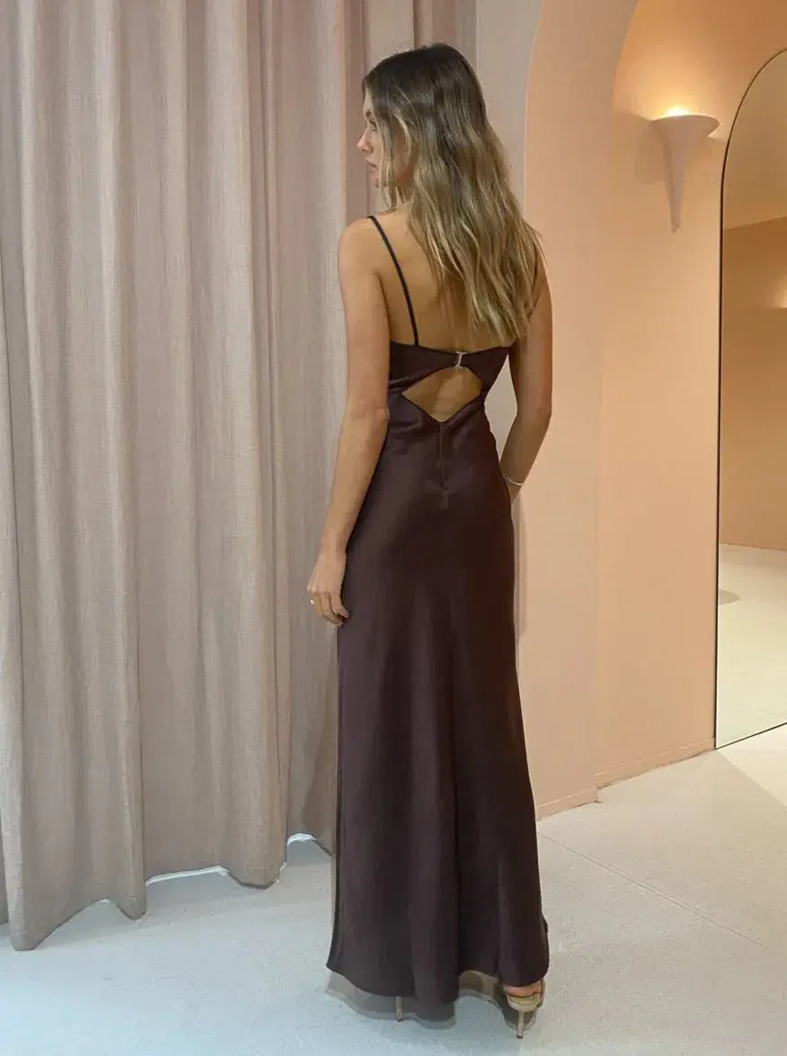 Bec & Bridge Hazel Maxi Dress Brown Size 8 / S - Image 3