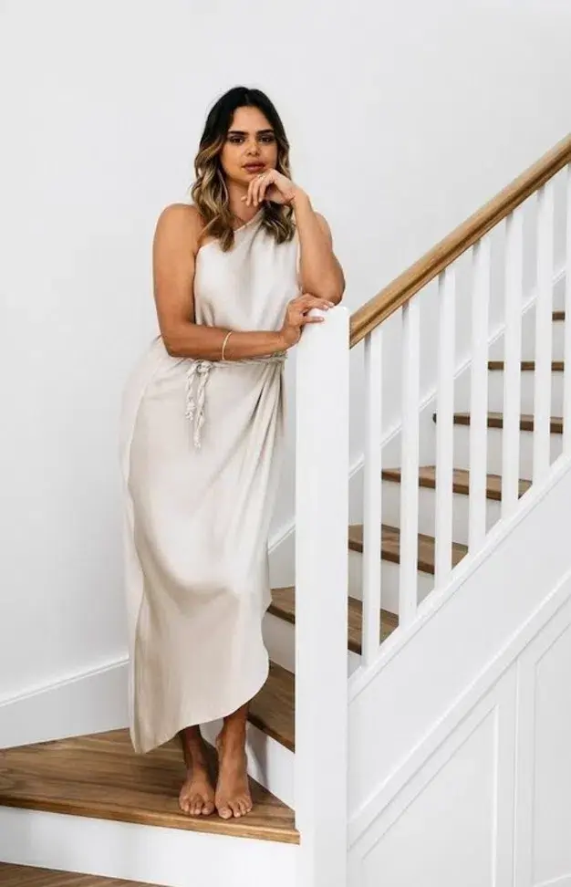 Bianca Spender Ibiza Dress Stone Size 1 / Au 8 - Image 2