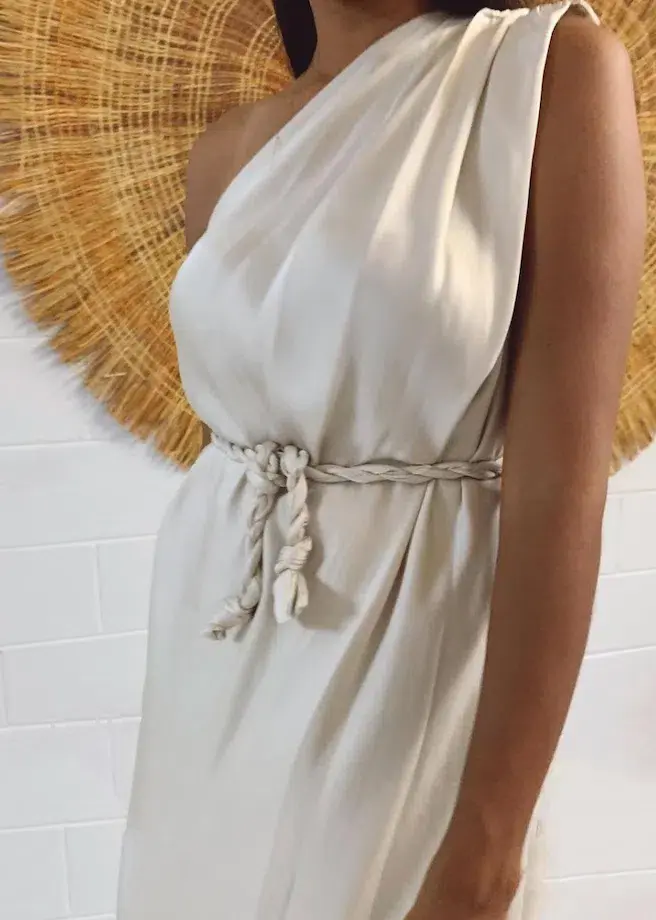 Bianca Spender Ibiza Dress Stone Size 1 / Au 8 - Image 3