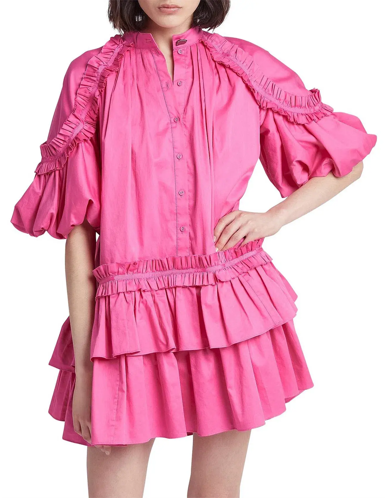 Aje Heritage Mini Dress Pink Size 8 / S - Image 1