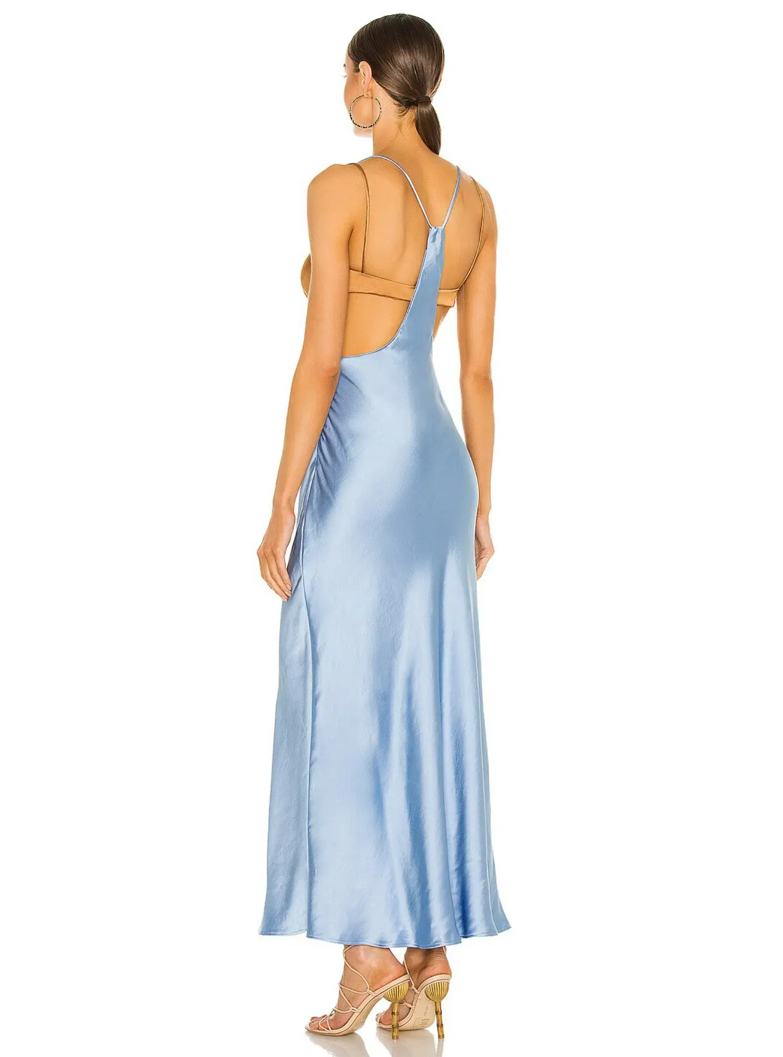 Bec & Bridge Raquel Cut Out Dress Baby Blue Size AU 6 - Image 3