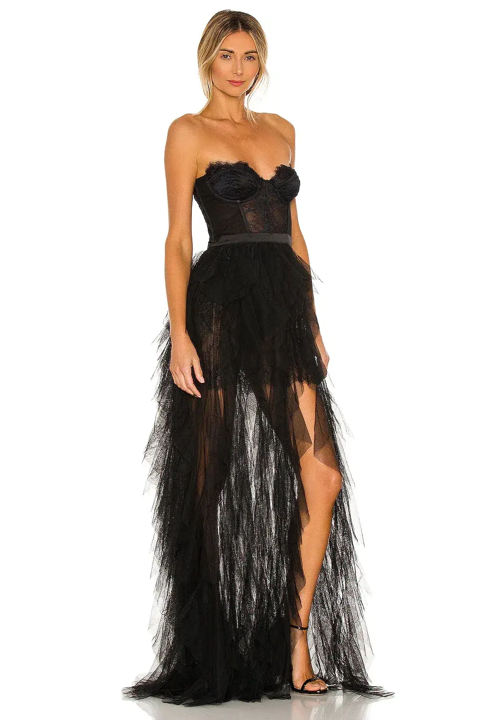 For Love and Lemons X Revolve Bustier Gown Black Size 8 - Image 2