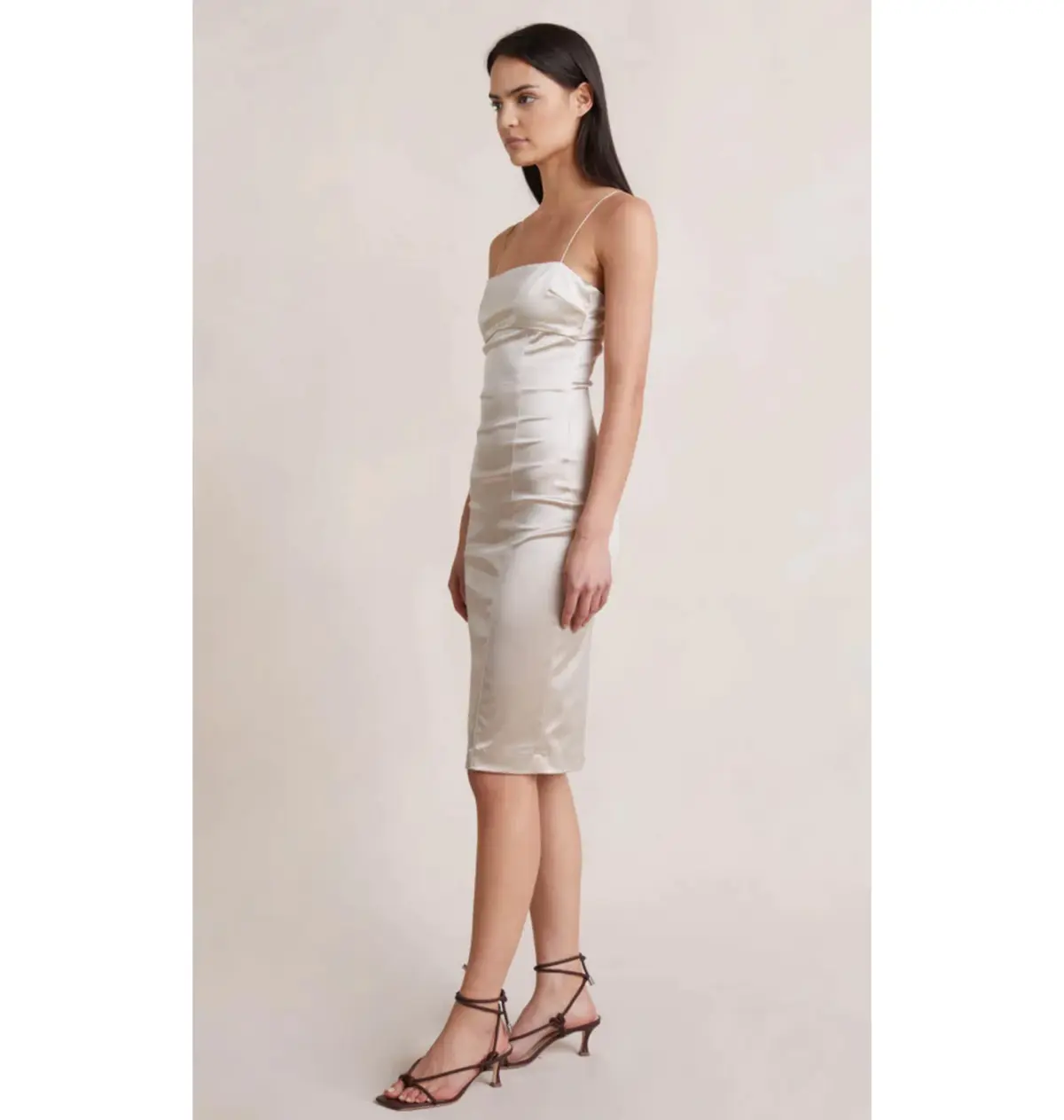Bec & Bridge Heather Midi Dress Champagne Size S / AU 8 - Image 2