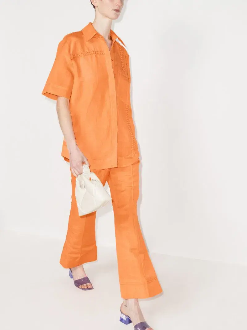 Aje Cantina Flared Pants Orange Size S / AU 8  - Image 1