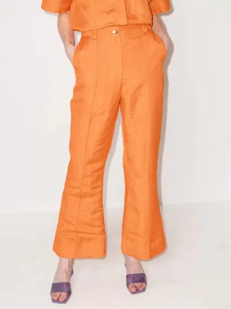 Aje Cantina Flared Pants Orange Size S / AU 8  for rent on The Volte - main image
