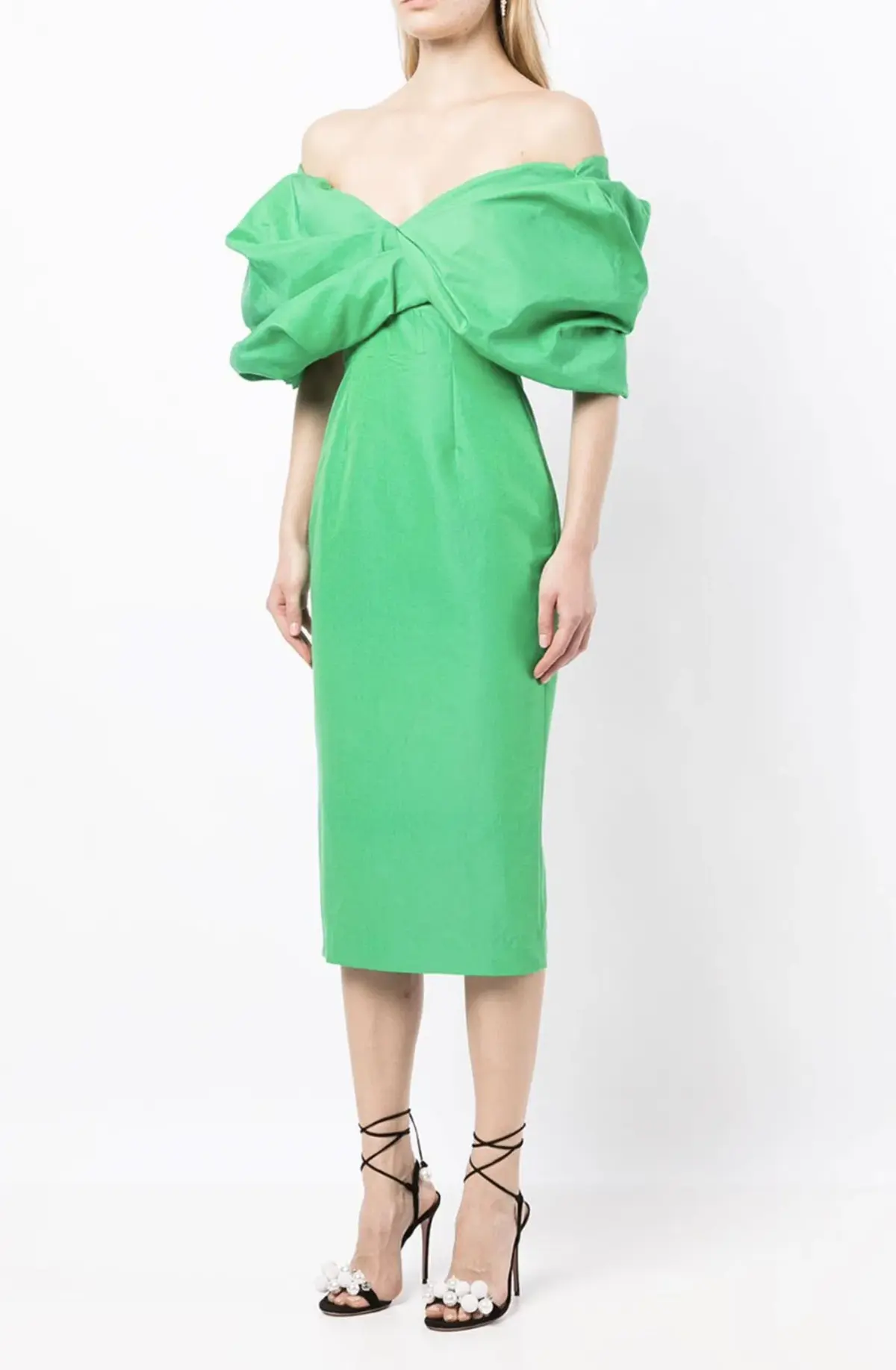 Rachel Gilbert Xavier Midi Dress Green Size 2/ Au 10 - Image 1