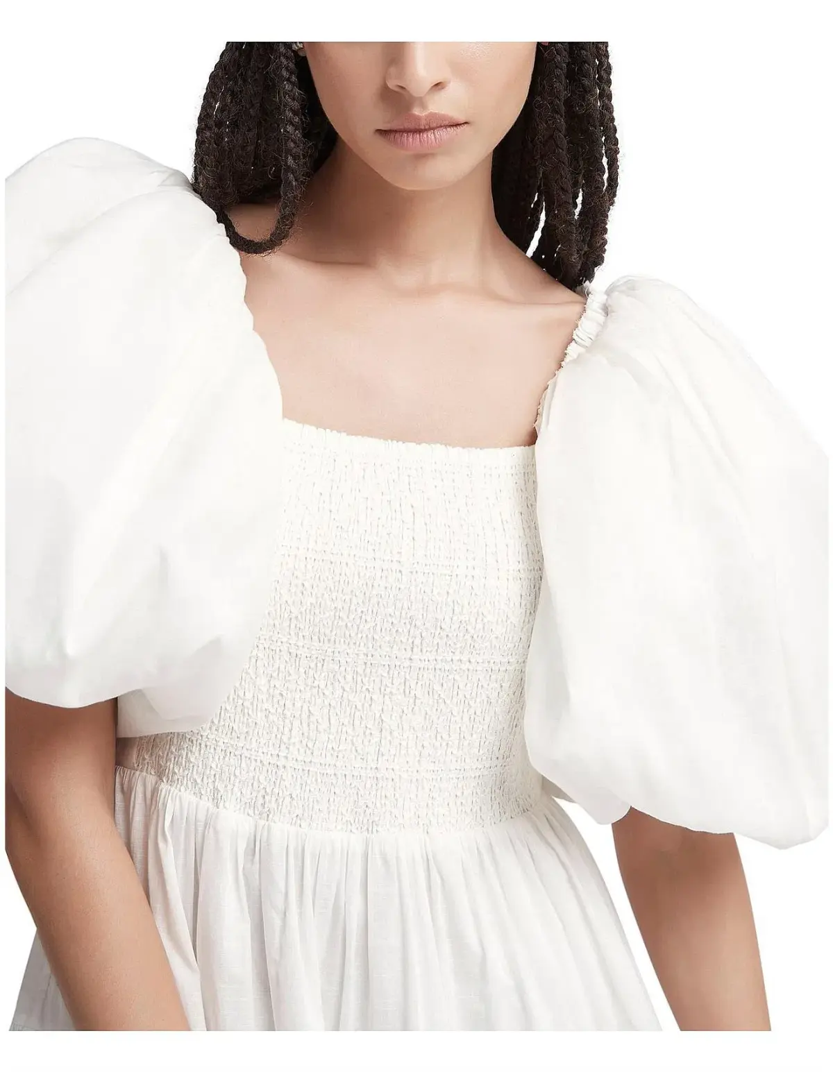 Aje Cherished Midi Dress Ivory White Size 8 / S - Image 2