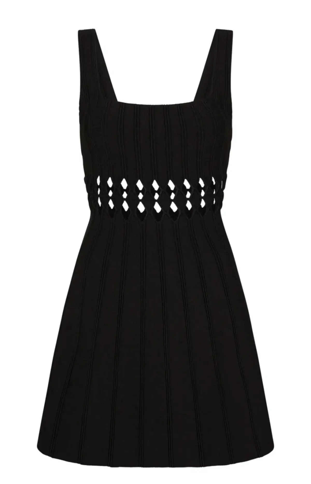 Aje Ney Diamond Cut Out Mini Dress Black Size S / Au 8 - Image 4