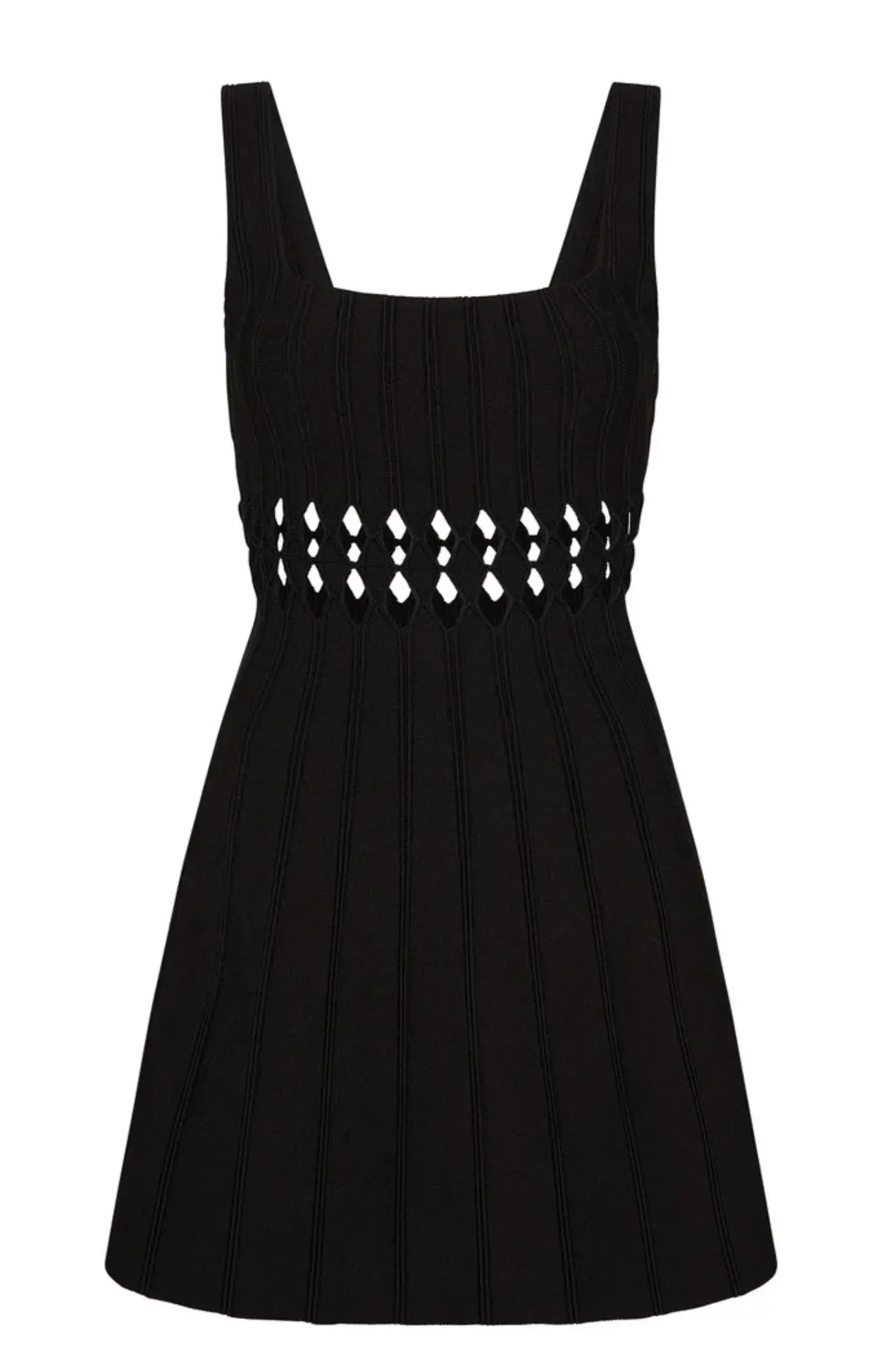 Aje Ney Diamond Cut Out Mini Dress Black Size S / Au 8 - Image 4