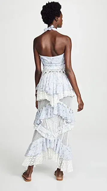 Ixiah The Outlaw Top and Skirt Set Blue/White Size S / Au 8 - Image 2