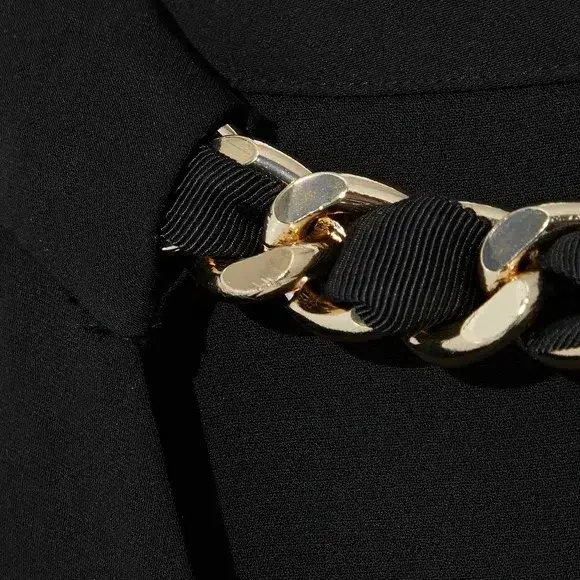 Zimmermann Espionage Chain Dress Black Size 0 / Au 8 for rent on The Volte - main image